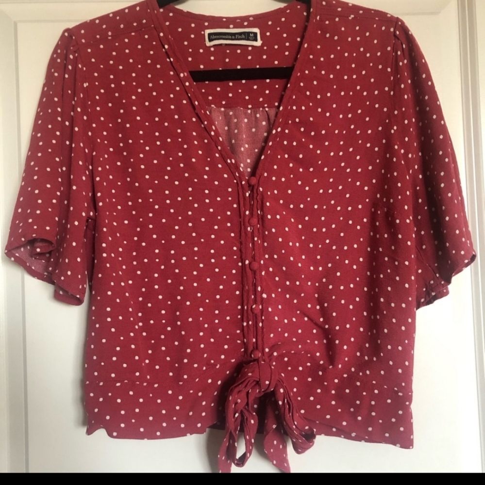 Tie front crop top